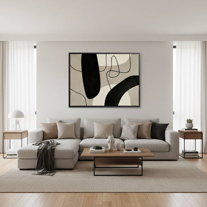 Modern Neutral Line Painting #MNLI110