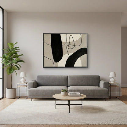 Modern Neutral Line Painting #MNLI110