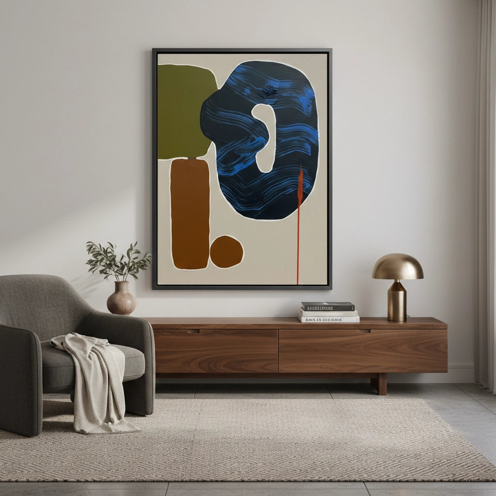 2Modern Organic Geometric Painting #MOGE110