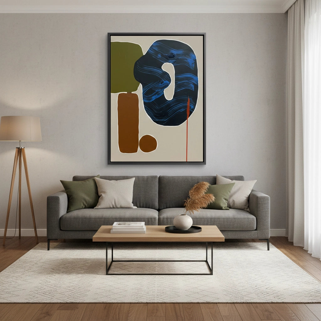 2Modern Organic Geometric Painting #MOGE110