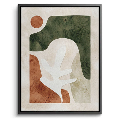 Modern Organic Shapes Abstract - Canvas