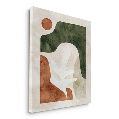 Modern Organic Shapes Abstract - Canvas
