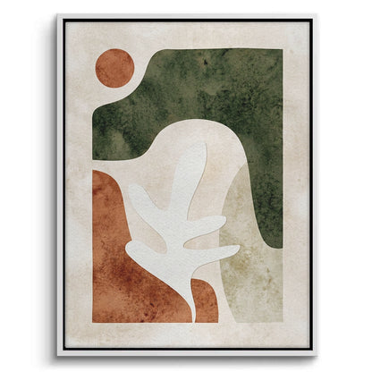 Modern Organic Shapes Abstract - Canvas