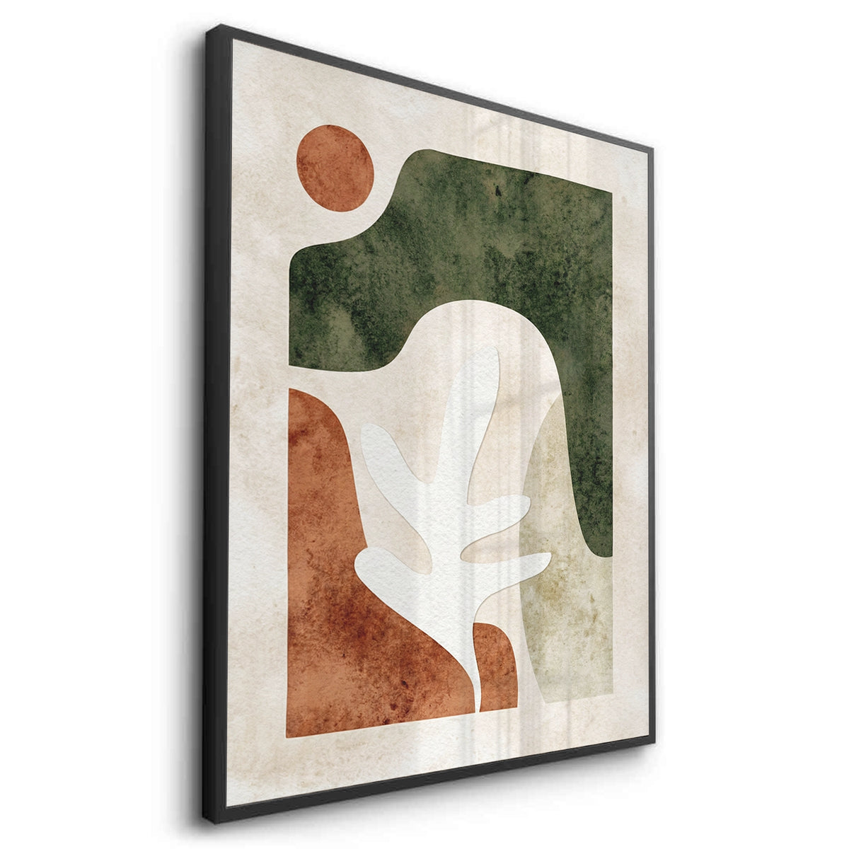Modern Organic Shapes Abstract - Fine Art