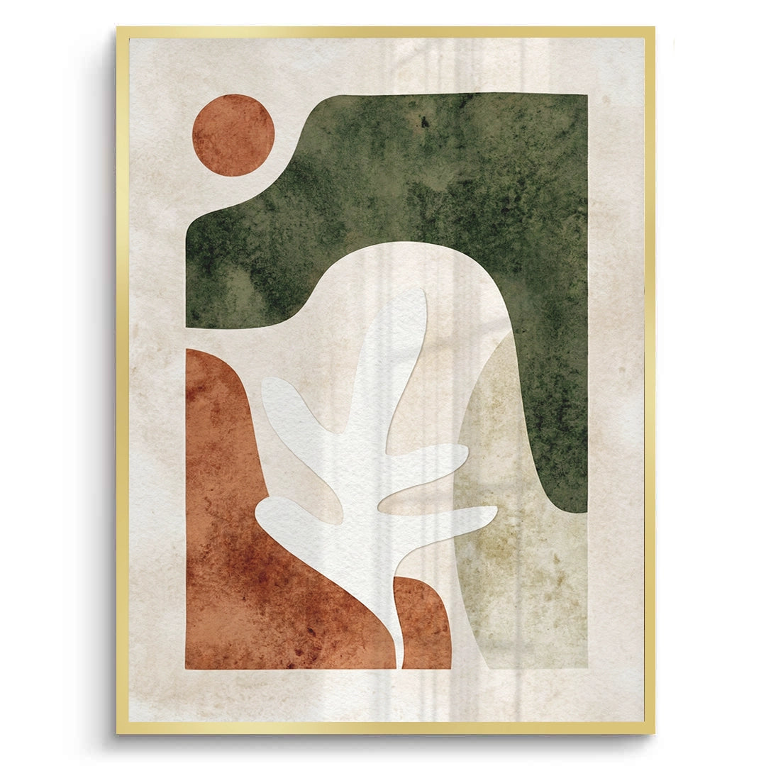 2Modern Organic Shapes Abstract - Fine Art