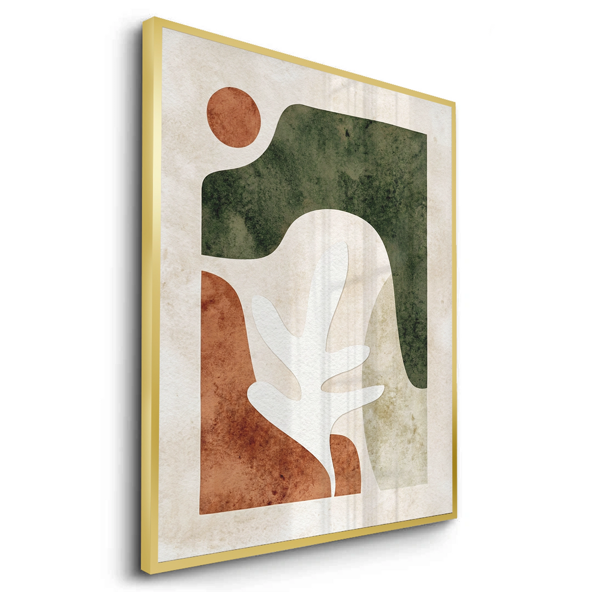 Modern Organic Shapes Abstract - Fine Art