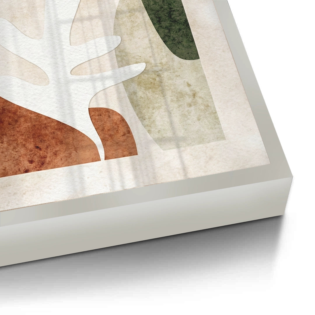 2Modern Organic Shapes Abstract - Fine Art