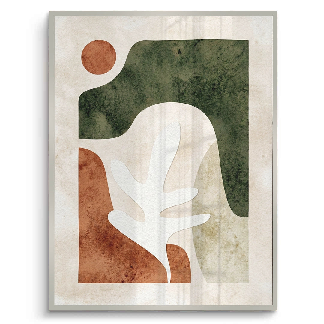 2Modern Organic Shapes Abstract - Fine Art