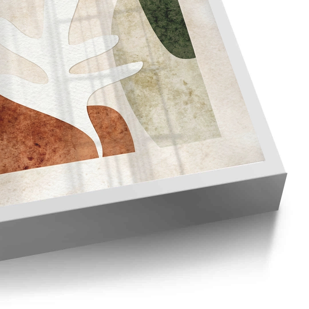 2Modern Organic Shapes Abstract - Fine Art