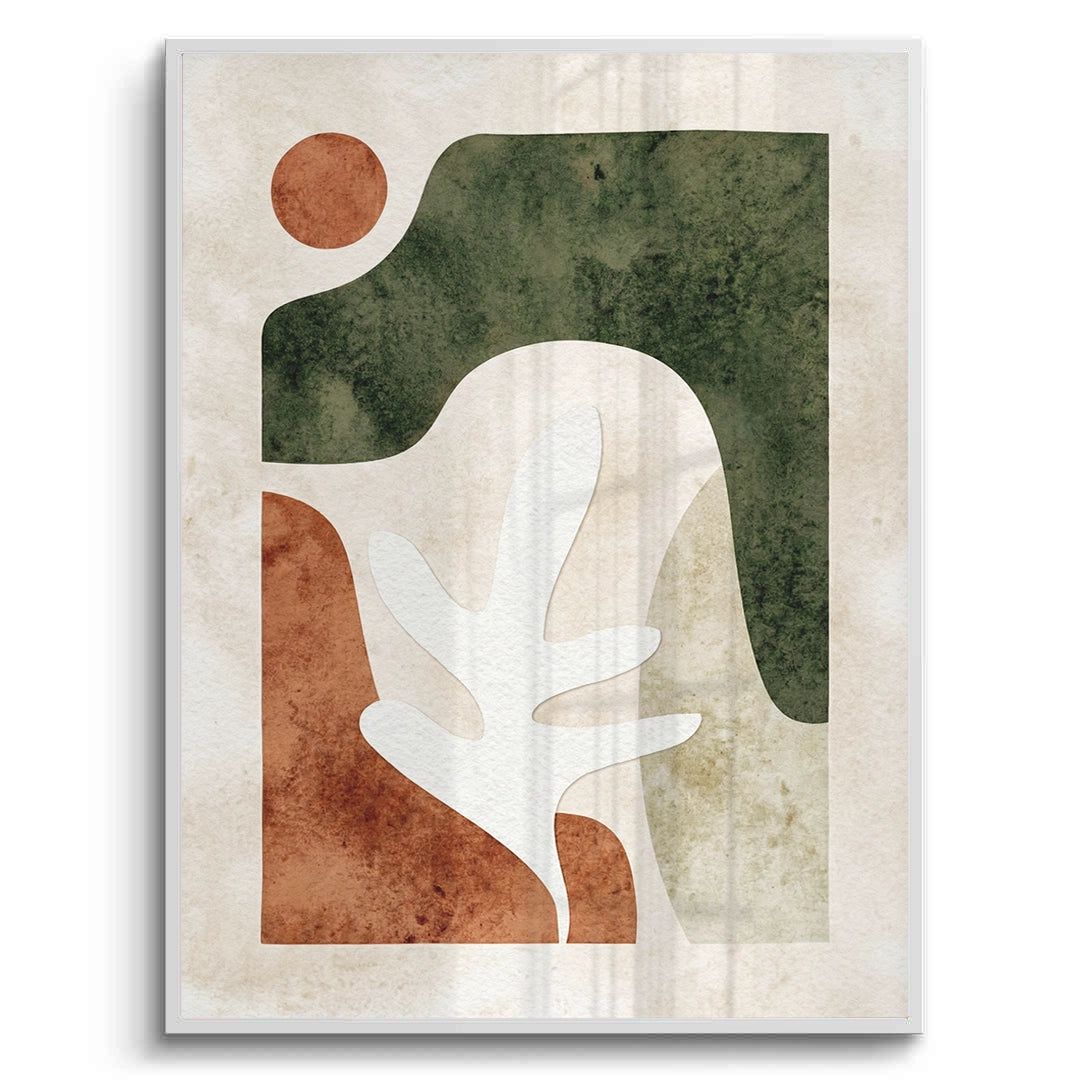 2Modern Organic Shapes Abstract - Fine Art