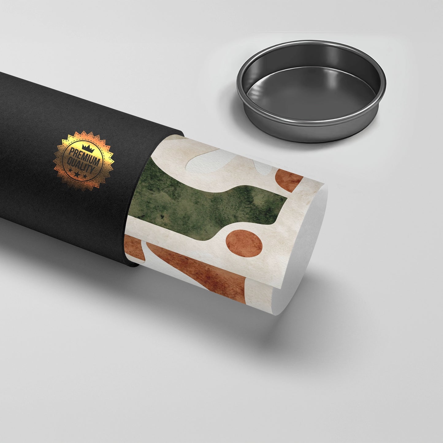 2Modern Organic Shapes Abstract - Poster