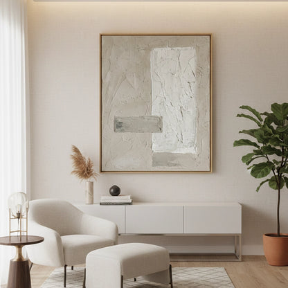 Modern Plaster Geometric Painting #MPGE440