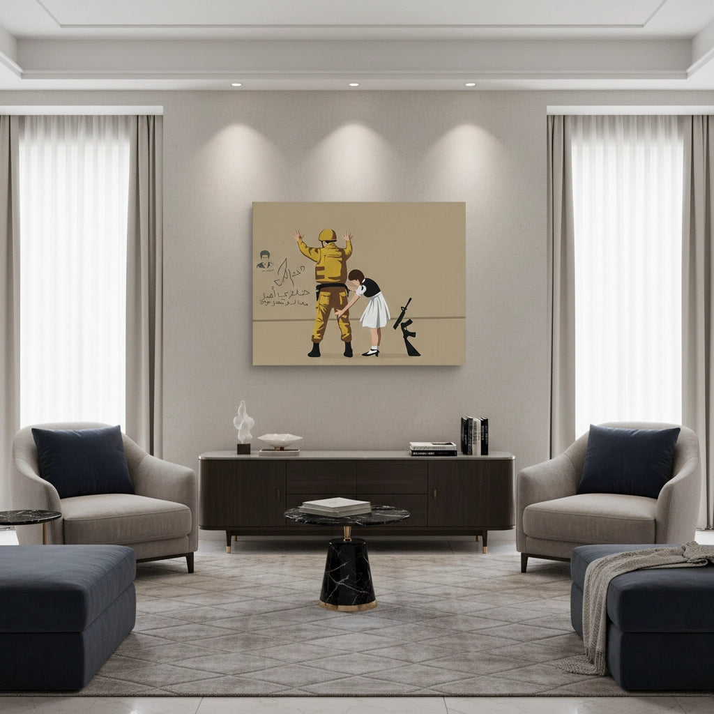 2Modern Political Satire Art - Canvas