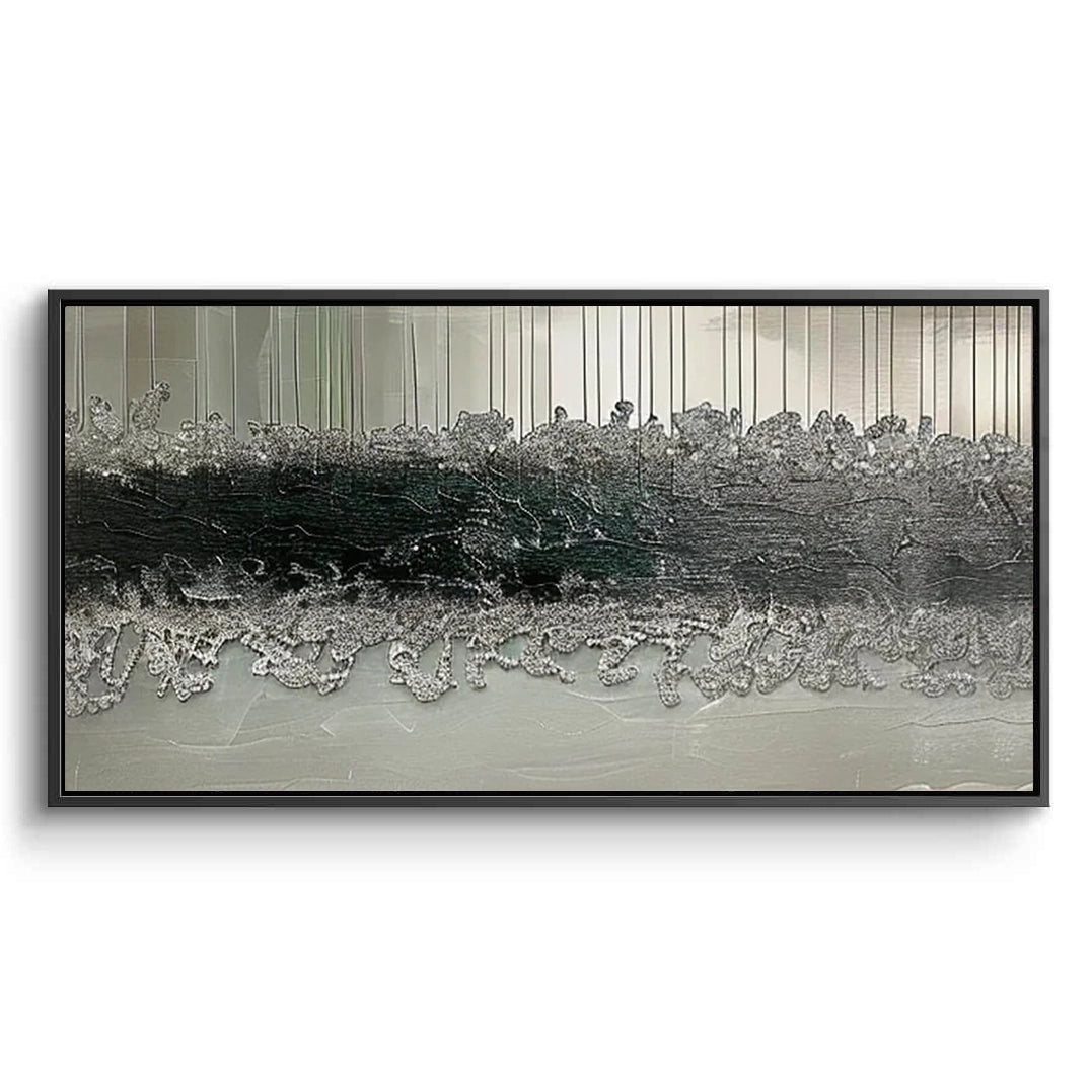 2Modern Silver Stratum Painting #MSST110
