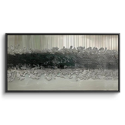 Modern Silver Stratum Painting #MSST110