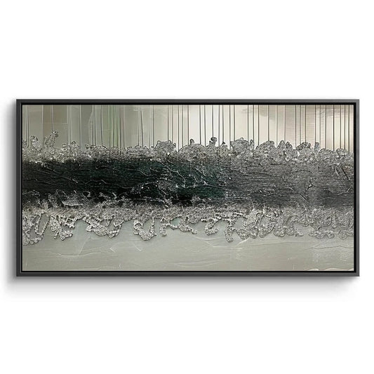 Modern Silver Stratum Painting #MSST110