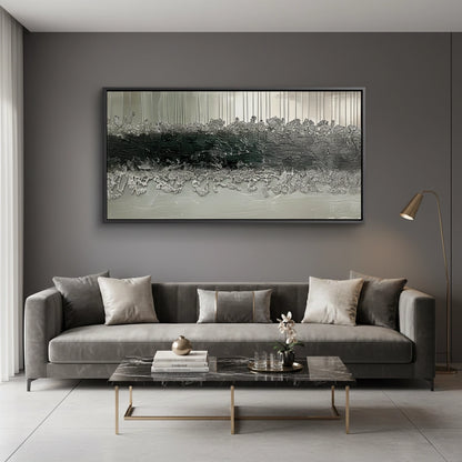 Modern Silver Stratum Painting #MSST110