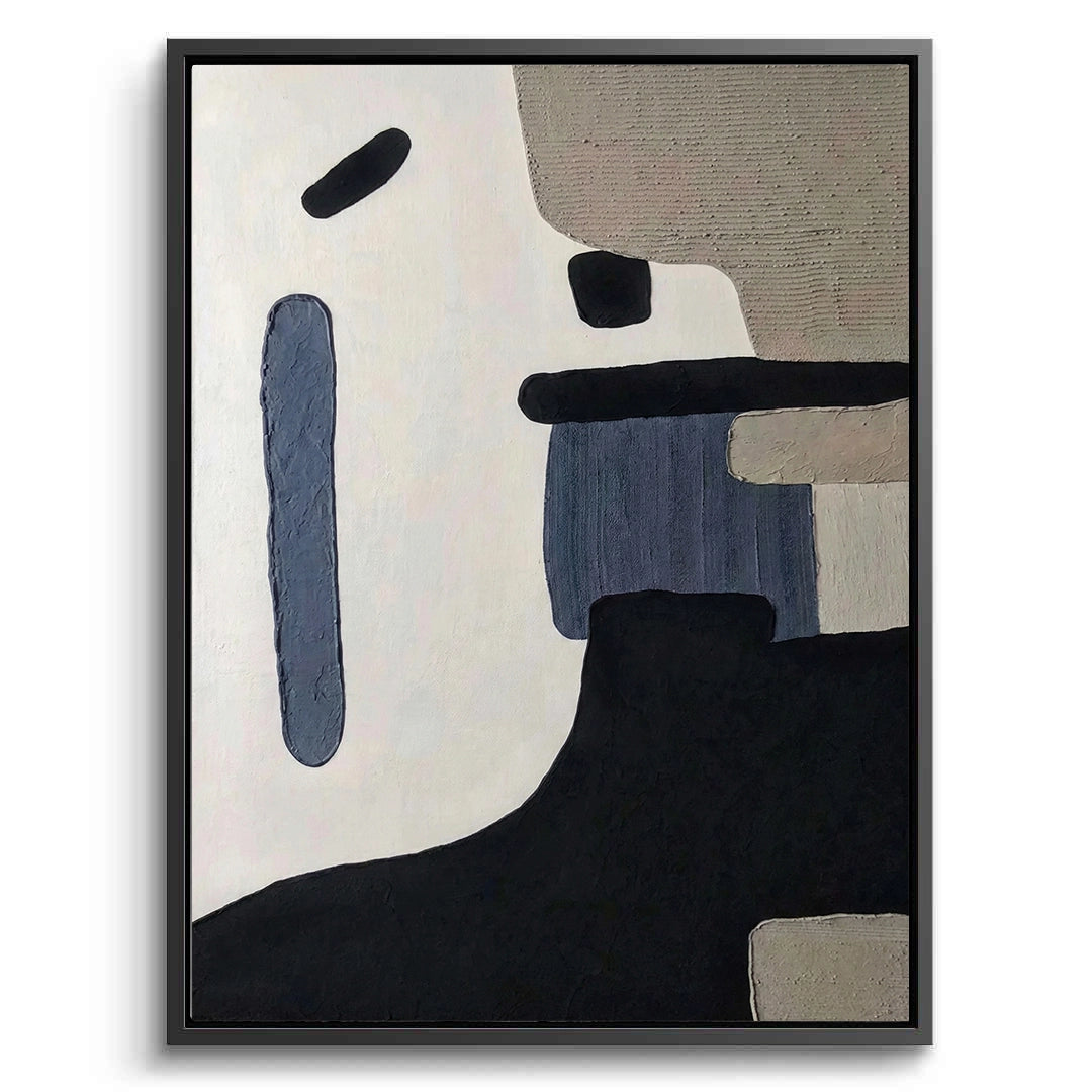 2Modern Slate Biomorphic Painting #MSBI110