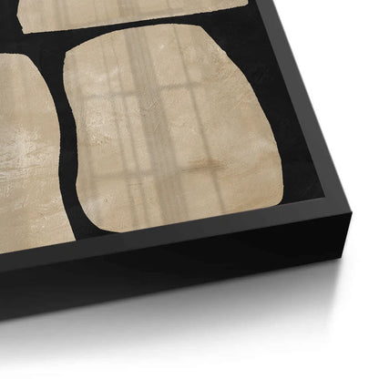 Modern Tan Geometric - Fine Art