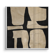 Modern Tan Geometric - Fine Art - Jasmineart.ae