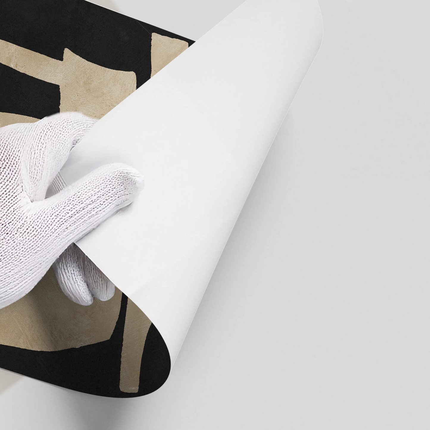 2Modern Tan Geometric - Poster