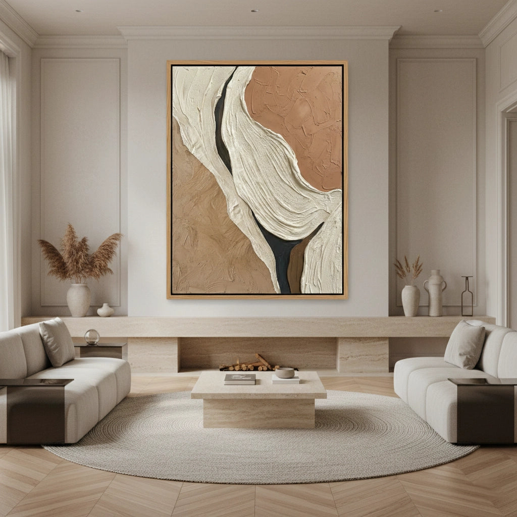 2Modern Terracotta Flow Painting #MTFL110