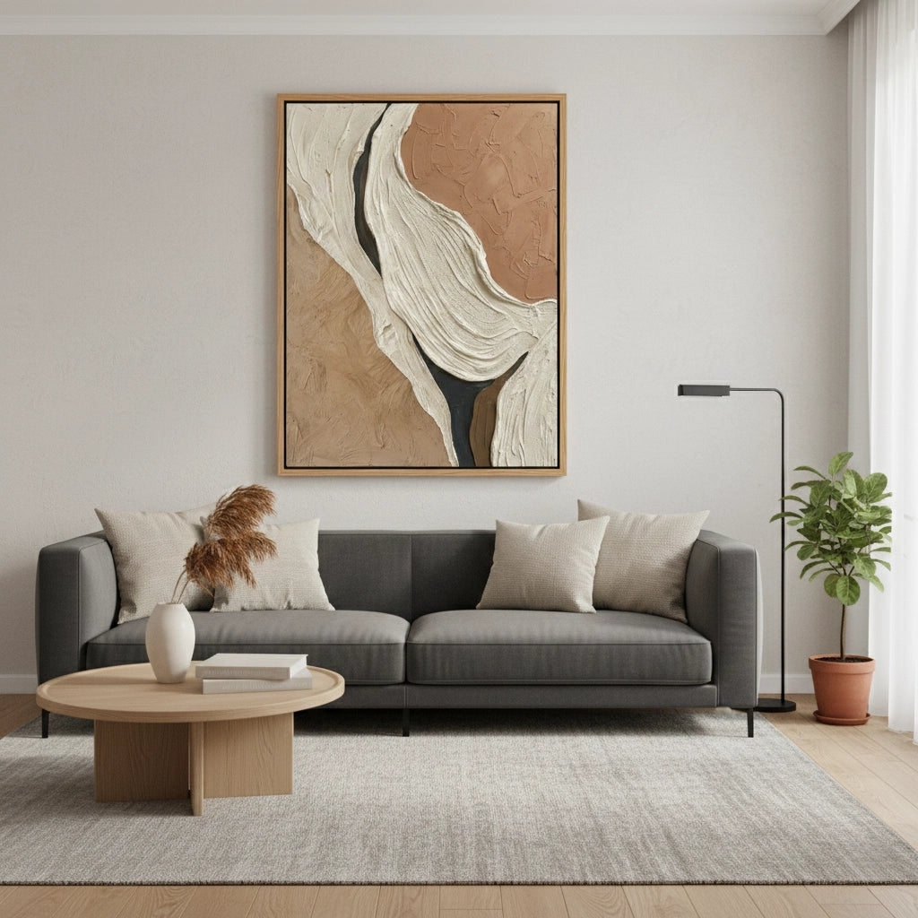 2Modern Terracotta Flow Painting #MTFL110