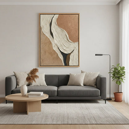 Modern Terracotta Flow Painting #MTFL110
