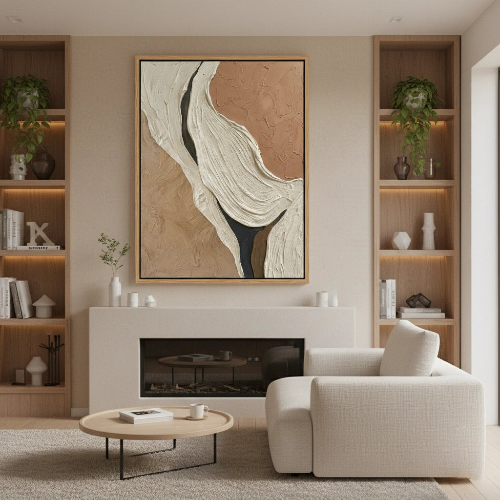 2Modern Terracotta Flow Painting #MTFL110