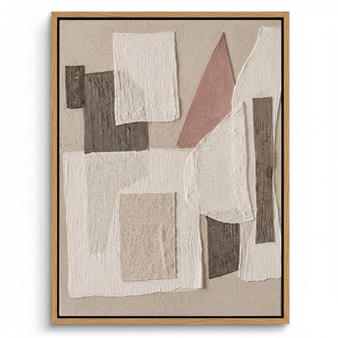 2Close-up texture of matte beige modern plaster finish for interior walls.