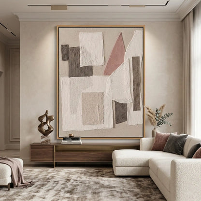 Detailed texture of modern bespoke plaster wall coating, popular in contemporary Dubai villas