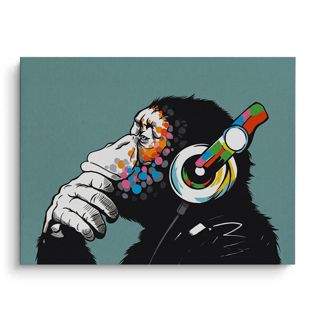 2Modern Thinking Chimp - Canvas
