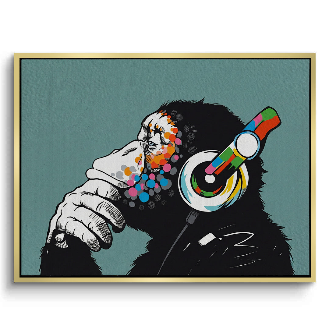 2Modern Thinking Chimp - Canvas
