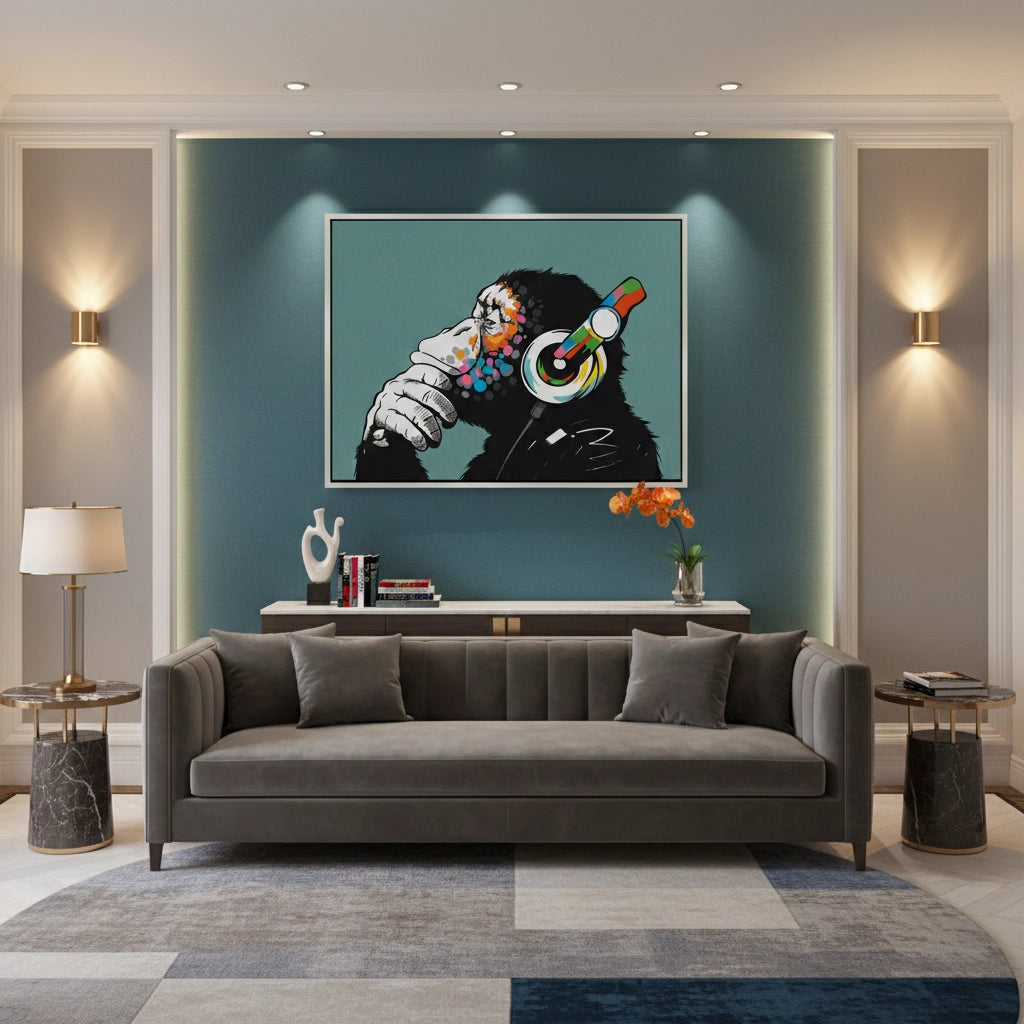 2Modern Thinking Chimp - Canvas