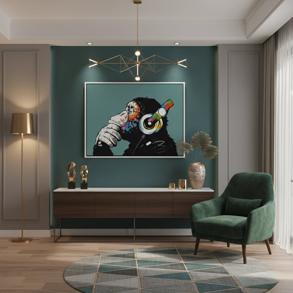 2Modern Thinking Chimp - Canvas