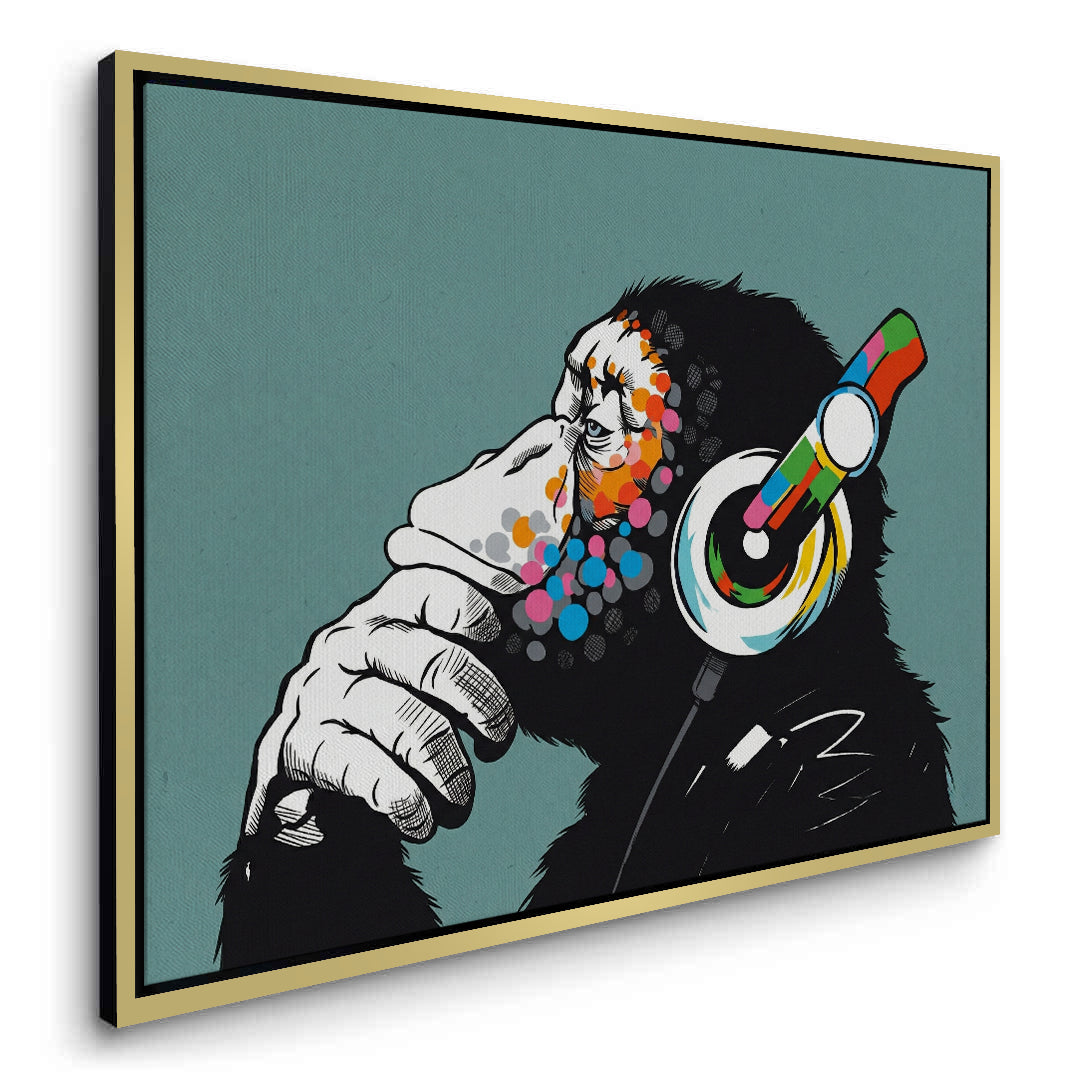 2Modern Thinking Chimp - Canvas