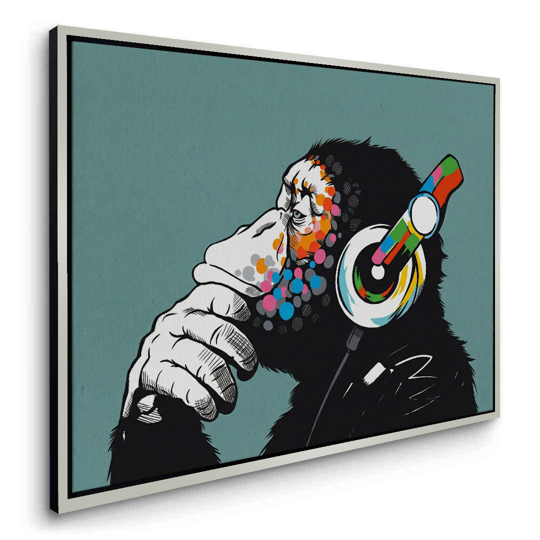 2Modern Thinking Chimp - Canvas
