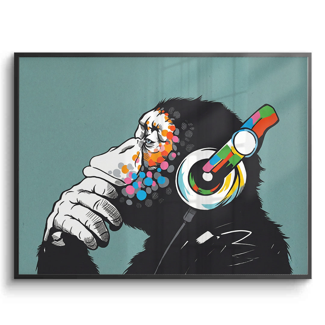 2Modern Thinking Chimp - Fine Art