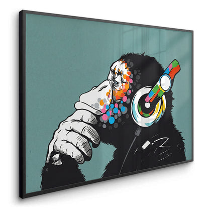 Modern Thinking Chimp - Fine Art