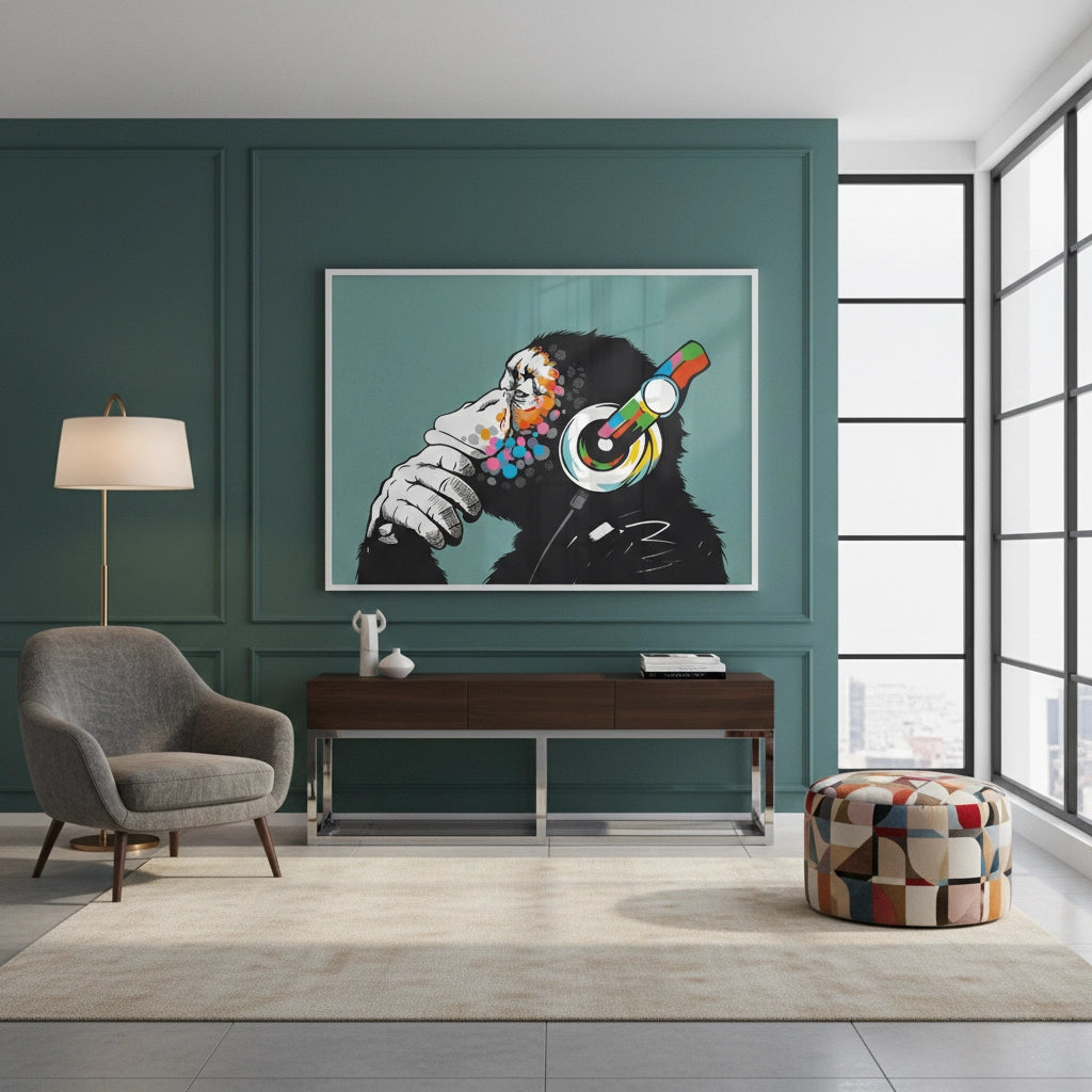 Modern Thinking Chimp - Fine Art