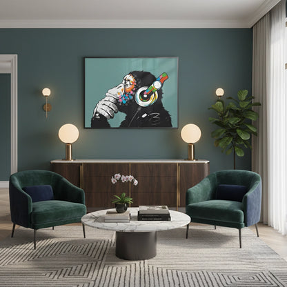Modern Thinking Chimp - Fine Art