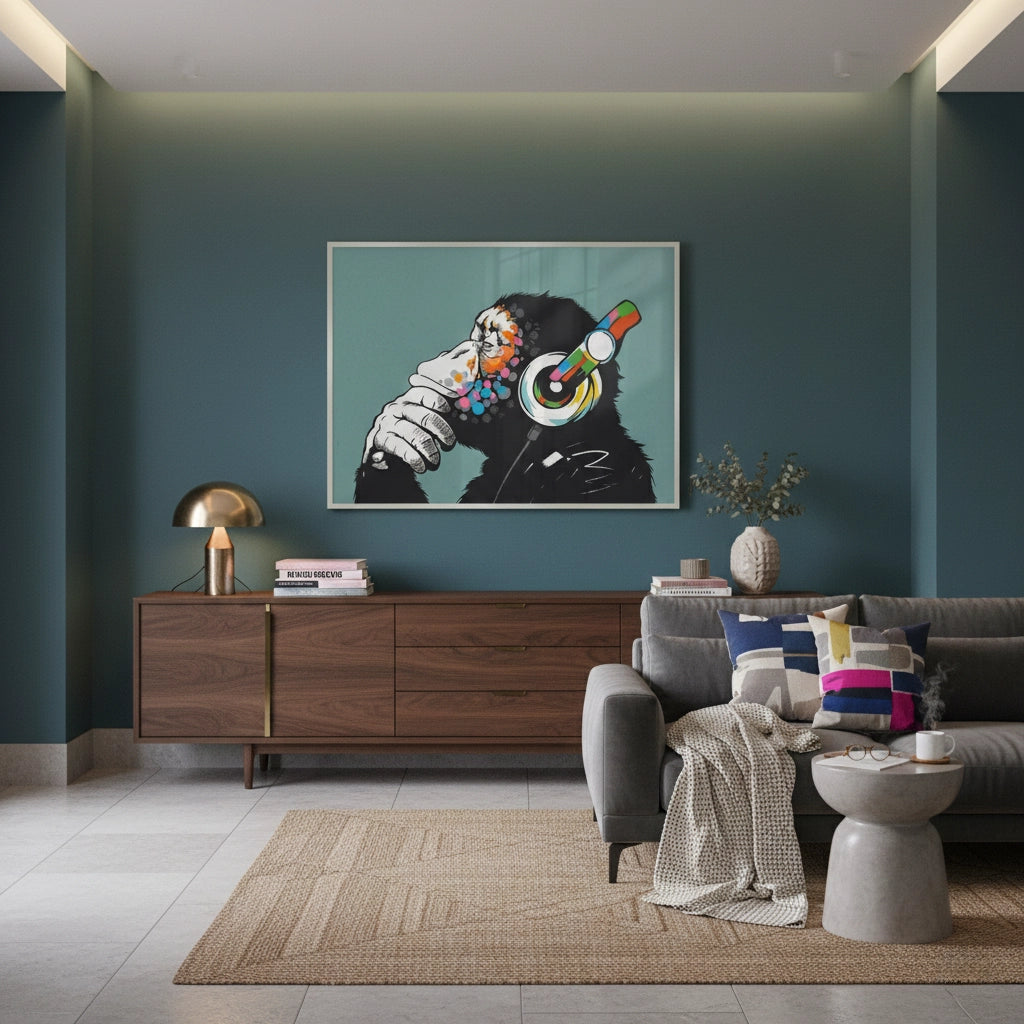 2Modern Thinking Chimp - Fine Art