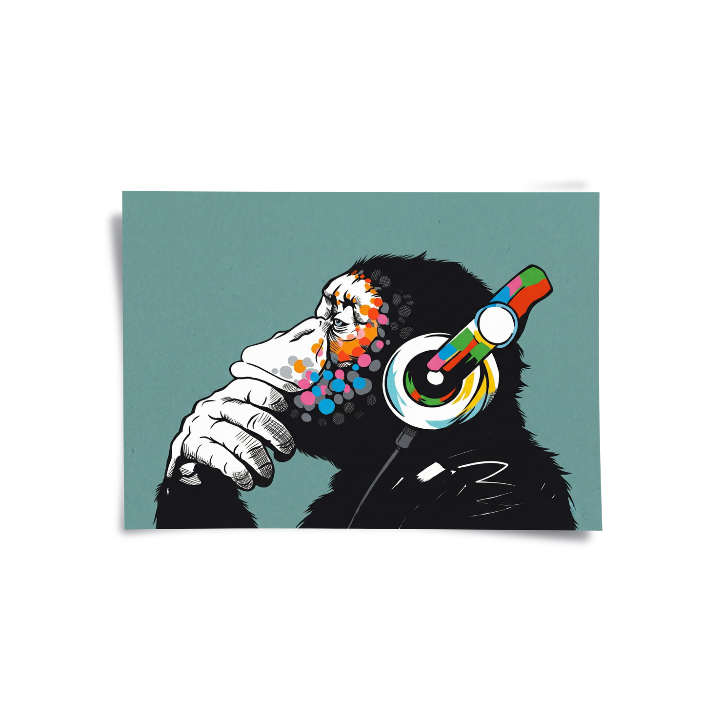 2Modern Thinking Chimp - Poster