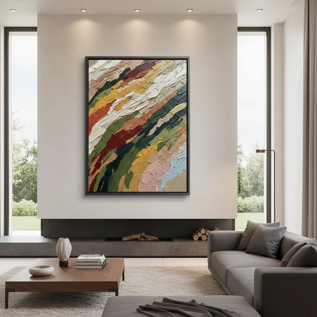 2Modern Vibrant Impasto Painting #MVIM110
