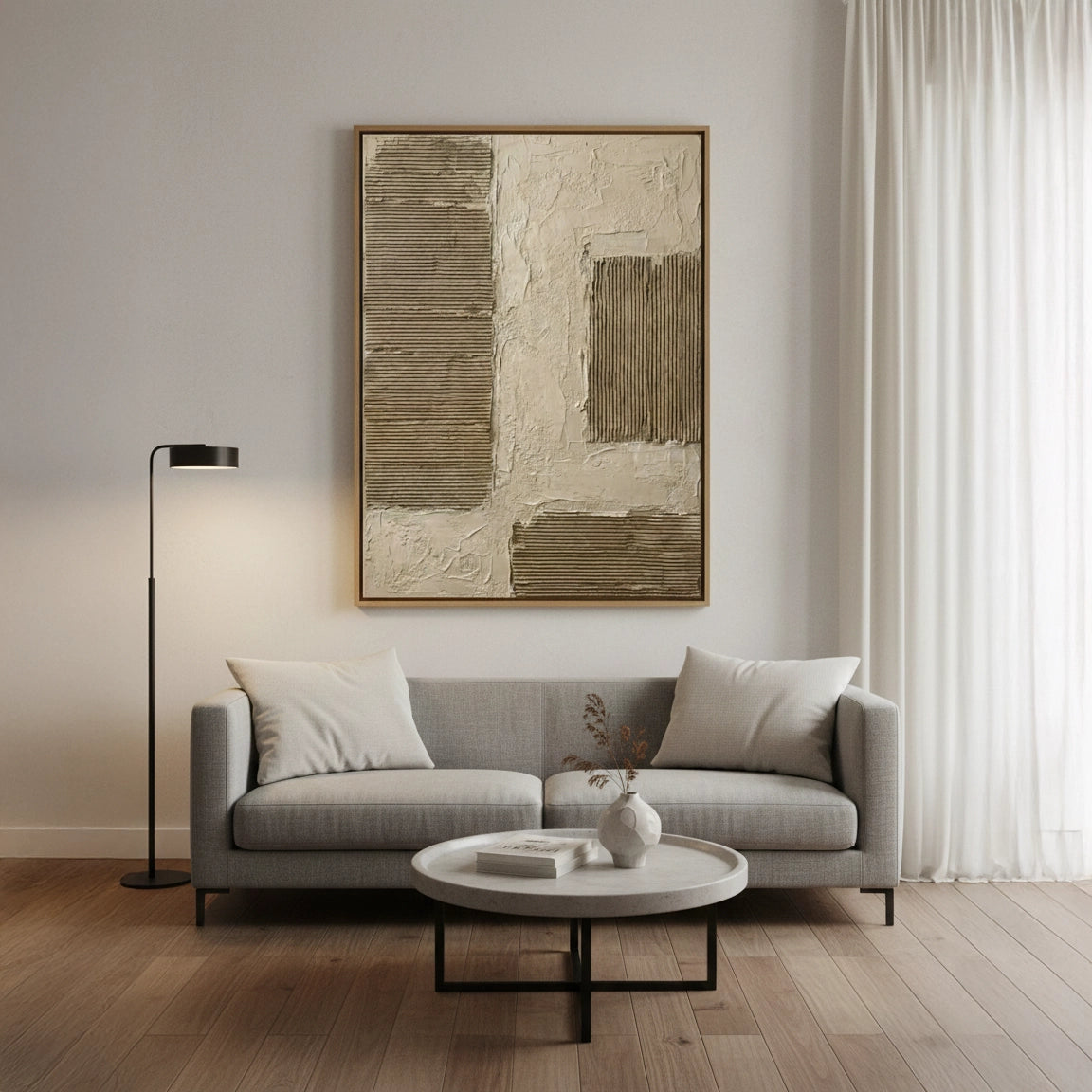 2Modern Wabi-Sabi Abstract Painting #MWAB550
