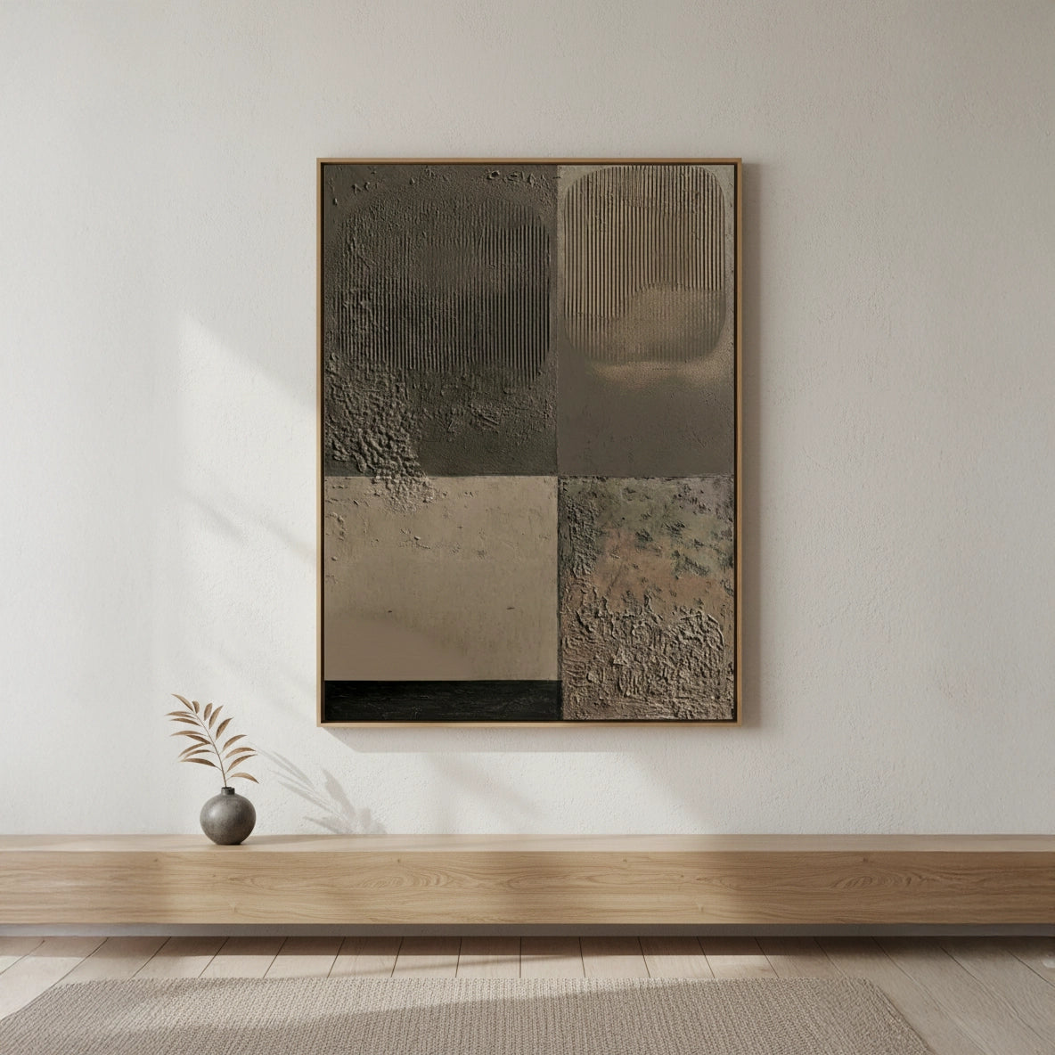 2Modern Wabi-Sabi Panel Painting #MWPA550