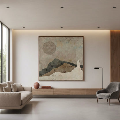 Modern Wabi-Sabi Sun Painting #MWSS330