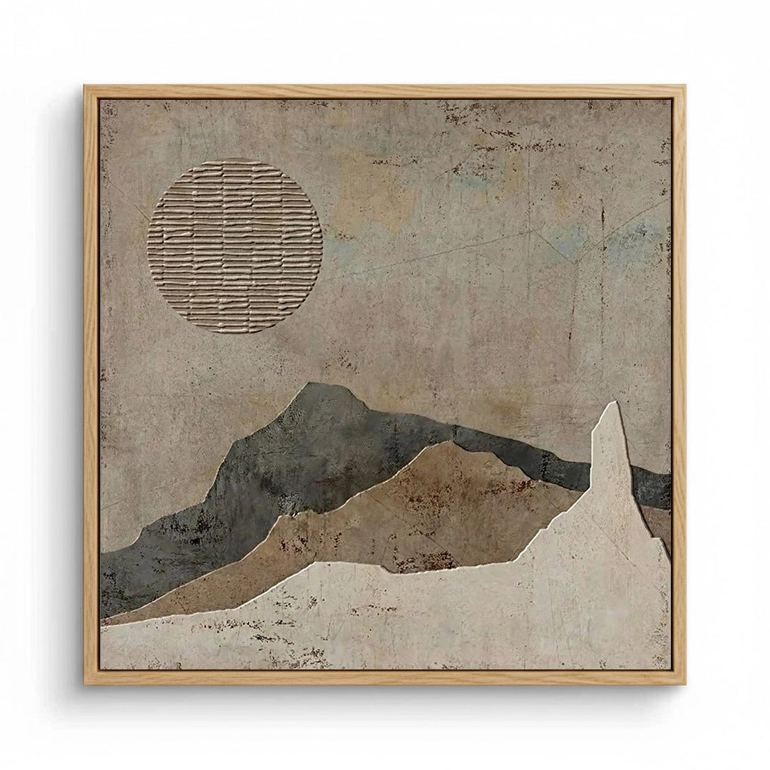 2Modern Wabi-Sabi Sun Painting #MWSS330