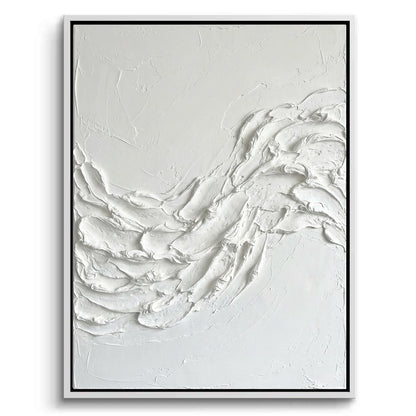 Modern White Wave Painting #MWWA110