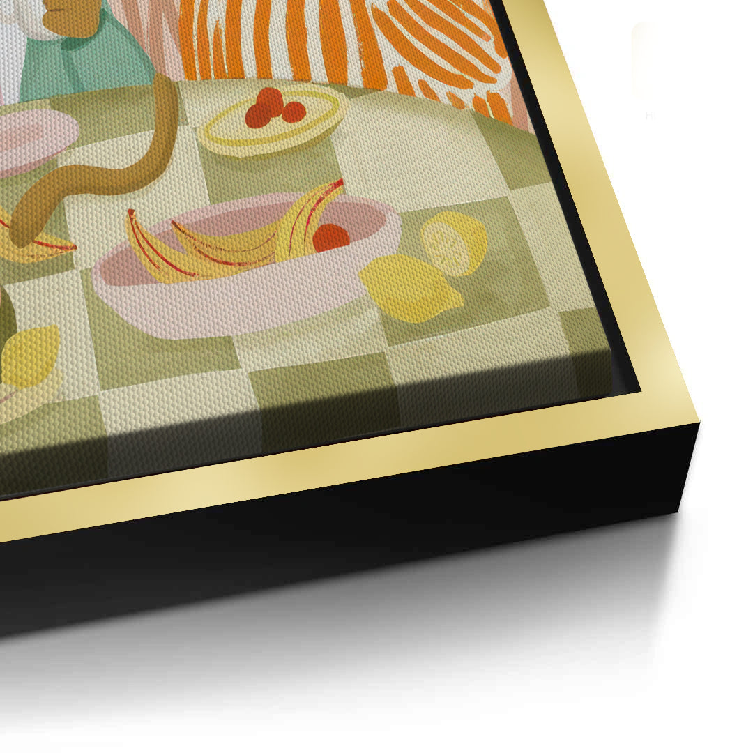 2Monkey Breakfast - Canvas